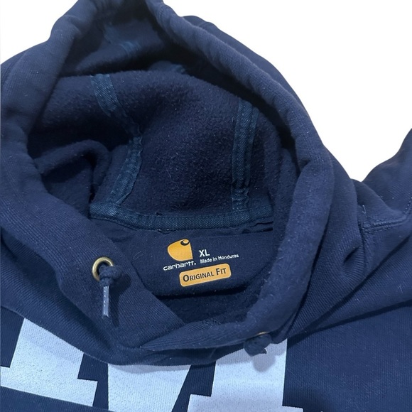 Carhartt Middlebury College Navy Blue Hoodie - Picture 3 of 6